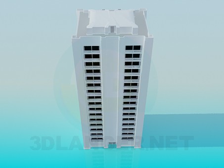 3d модель Жилое здание – превью