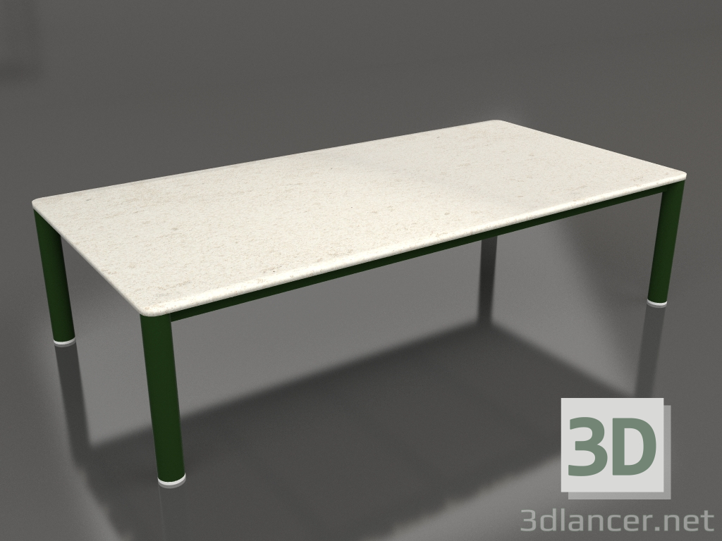 modello 3D Tavolino 70×140 (Verde bottiglia, DEKTON Danae) - anteprima