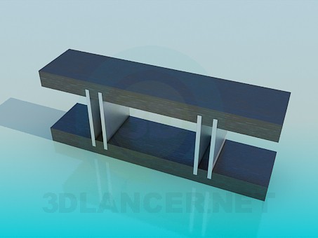 modèle 3D Support de table - preview