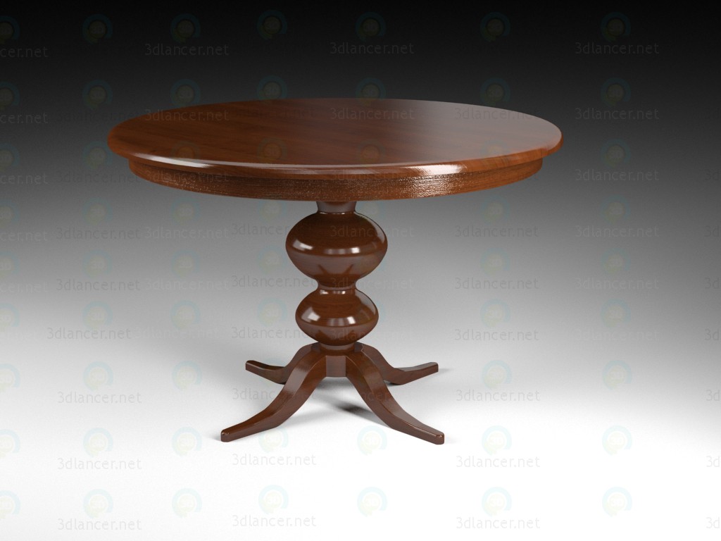 3d model round_table - preview