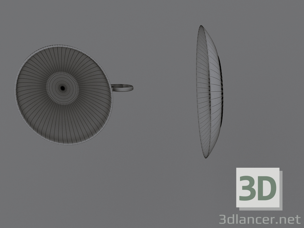 modello 3D di Piattino e tazza in porcellana comprare - rendering