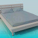 3D Modell Bett mit einer Rundung im Umkreis des Bettes - Vorschau