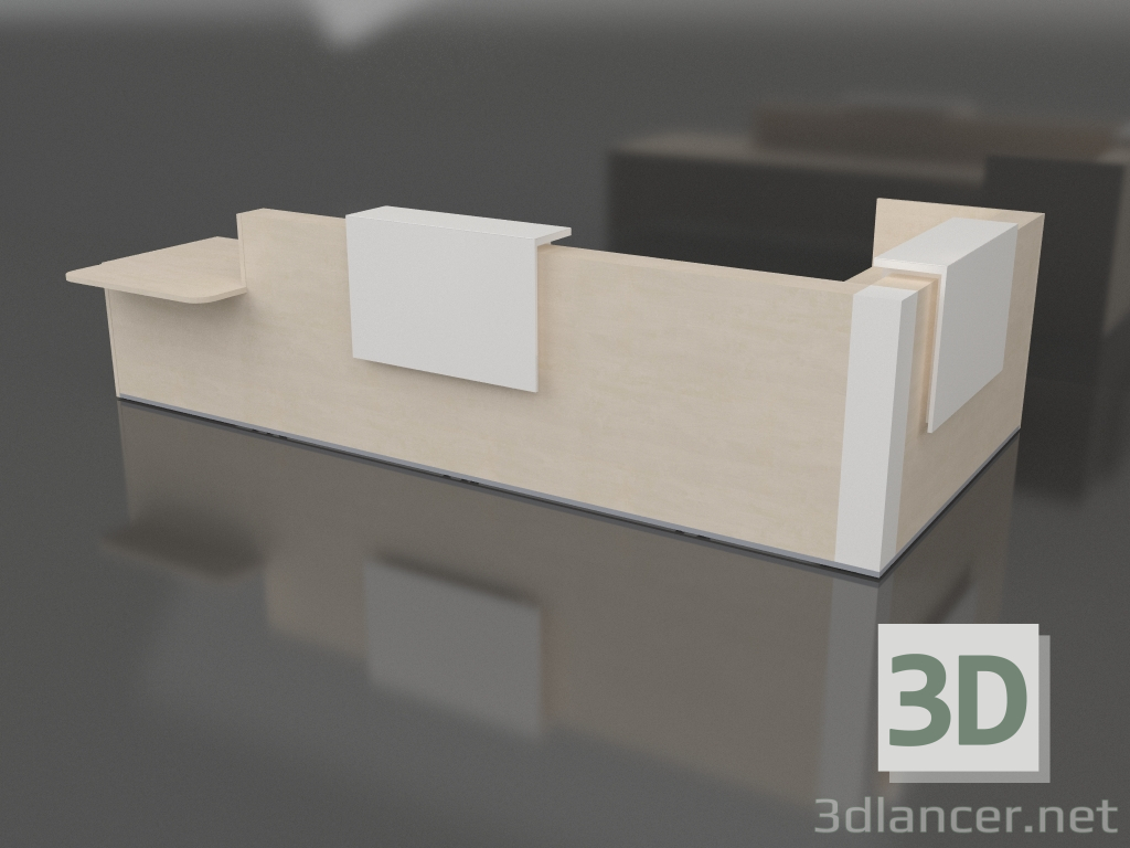 modello 3D Banco reception Tera TRA44L (4256x2046) - anteprima