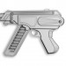 3d Submachine gun "Wasp" model buy - render