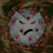 3D Kızgın koronavirüs modeli satın - render