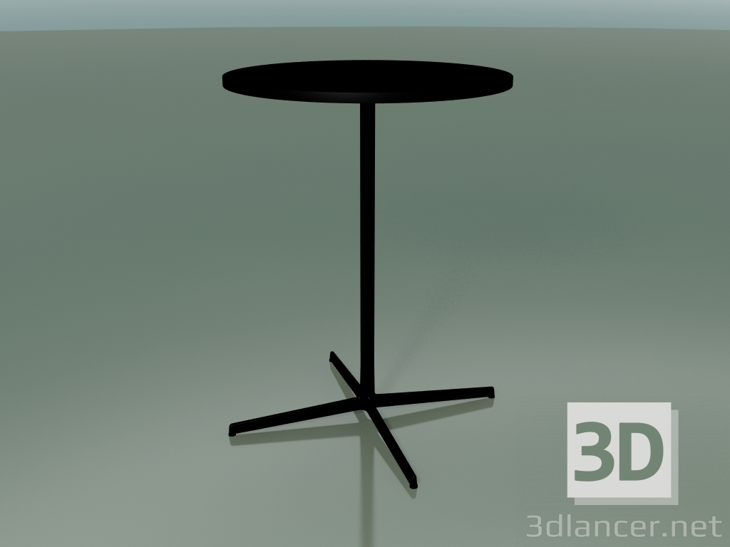 3D Modell Runder Tisch 5523, 5543 (H 105 - Ø 79 cm, Schwarz, V39) - Vorschau