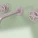 3d model Wall-mounted set of 2 separate mixers with spout (20 10 V, OR) - preview