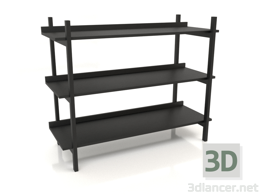 modèle 3D Rack ST 02 (1000x400x800, bois noir) - preview