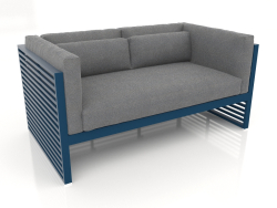 2-Sitzer-Sofa (Graublau)