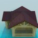Modelo 3d Casa com log - preview