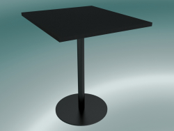 Table à manger Nærvær (NA10, 60х70cm, H74cm, Stratifié Noir Fenix)