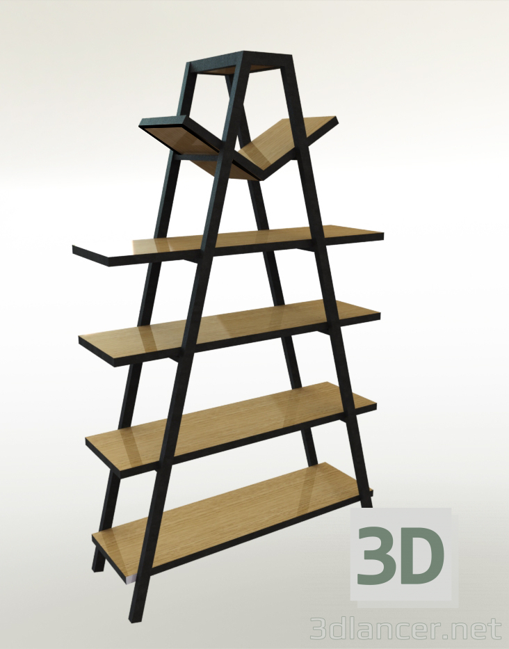 3D modeli Kitaplık - önizleme