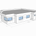 Casa de Madera 3D modelo Compro - render