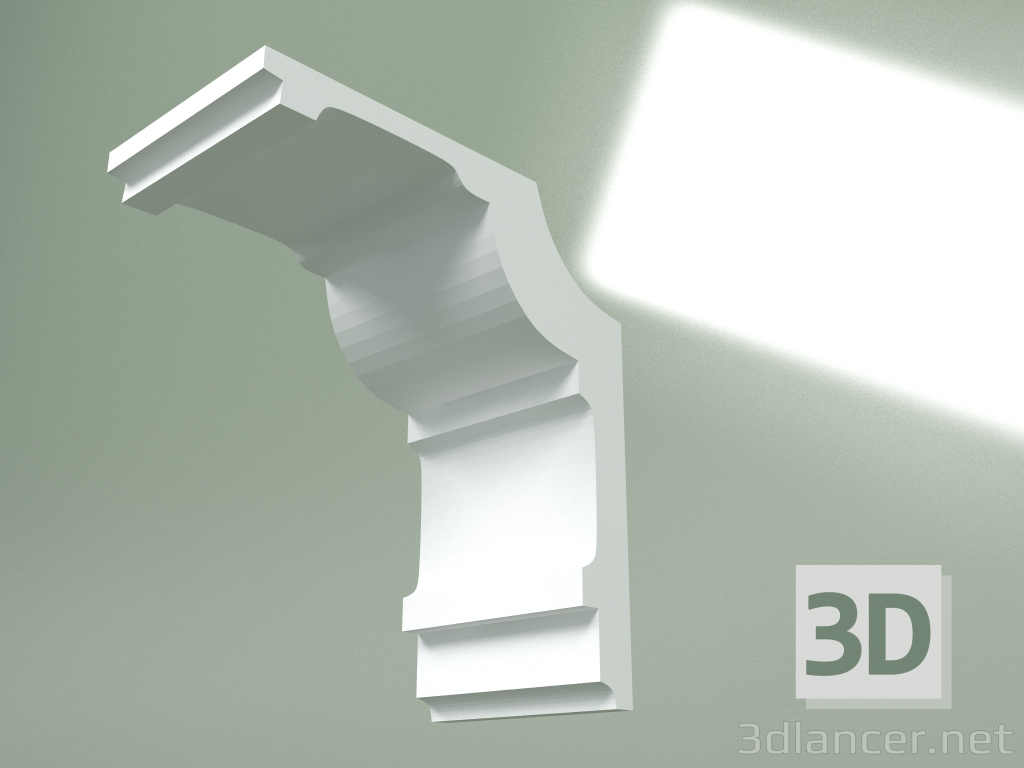 3D modeli Alçı korniş (tavan kaidesi) KT442 - önizleme