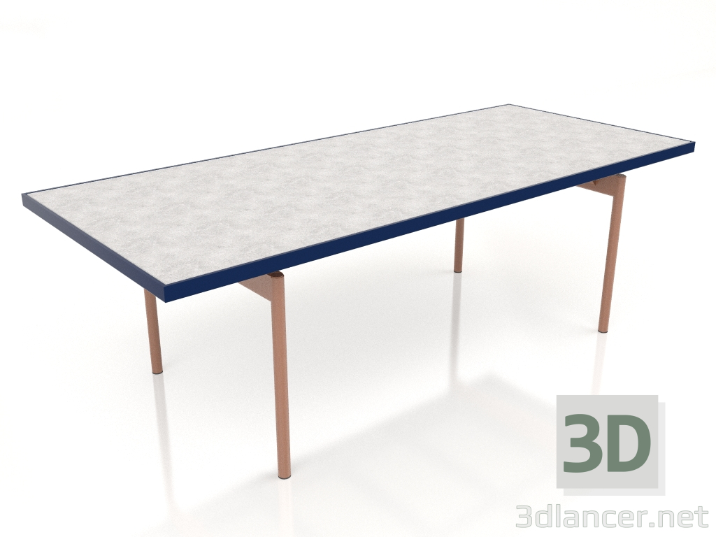 modello 3D Tavolo da pranzo (Blu notte, DEKTON Kreta) - anteprima