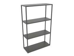 Rectangular rack (METAL, 80x30x128, 4 shelves)