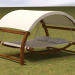 3d Двухспальная кровать Outdoor модель купить - ракурс