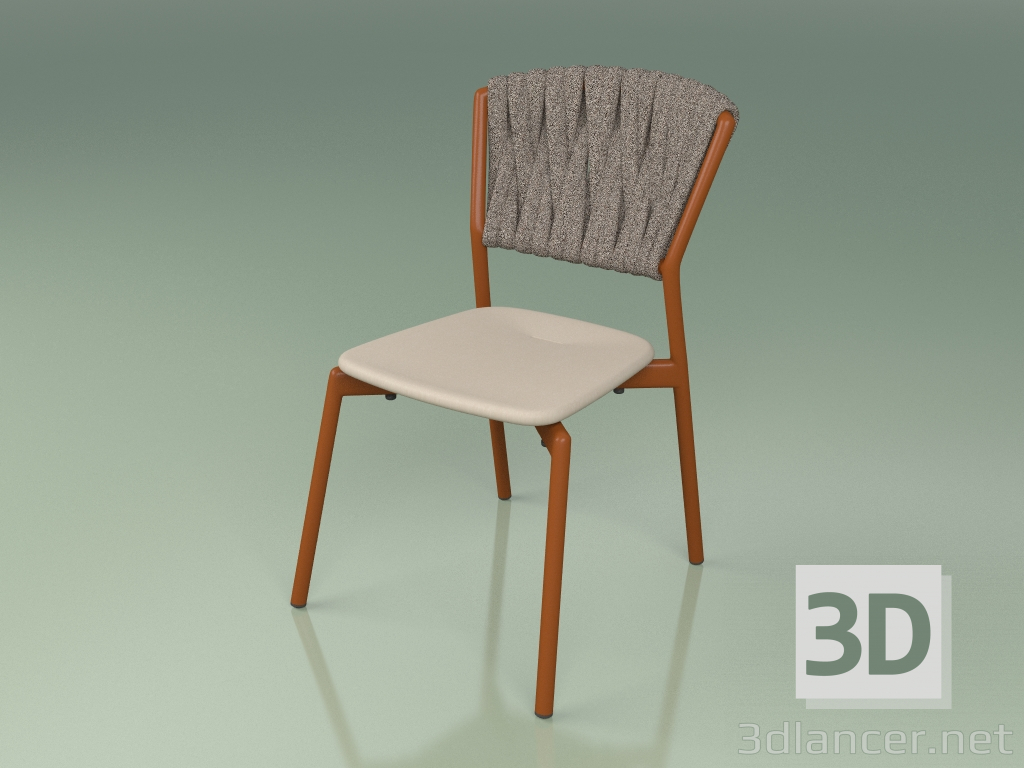 3D Modell Chair 220 (Metallrost, Polyurethanharz Maulwurf, gepolsterter Gürtel Grau-Sand) - Vorschau