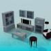 3d model Furniture for living rooms - preview