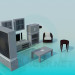 3d модель Мебель для гостинной комнаты – превью