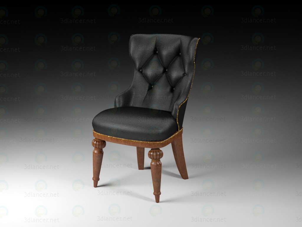 modello 3D Classico sedia - anteprima