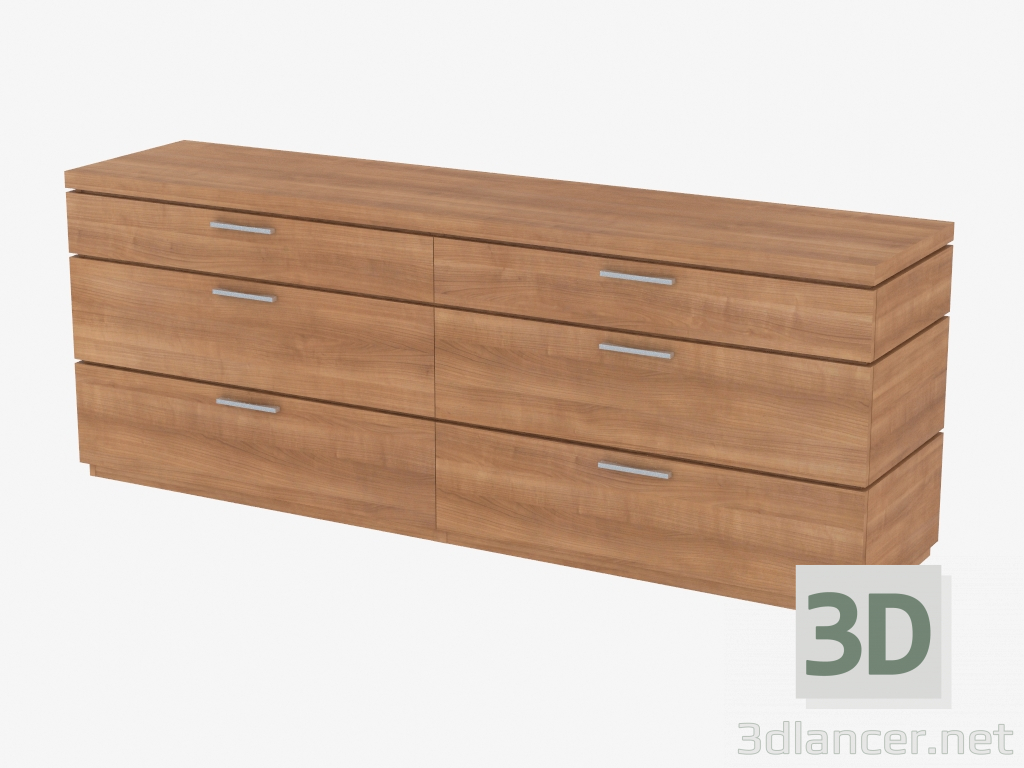 3d model Modern style chest of drawers - preview