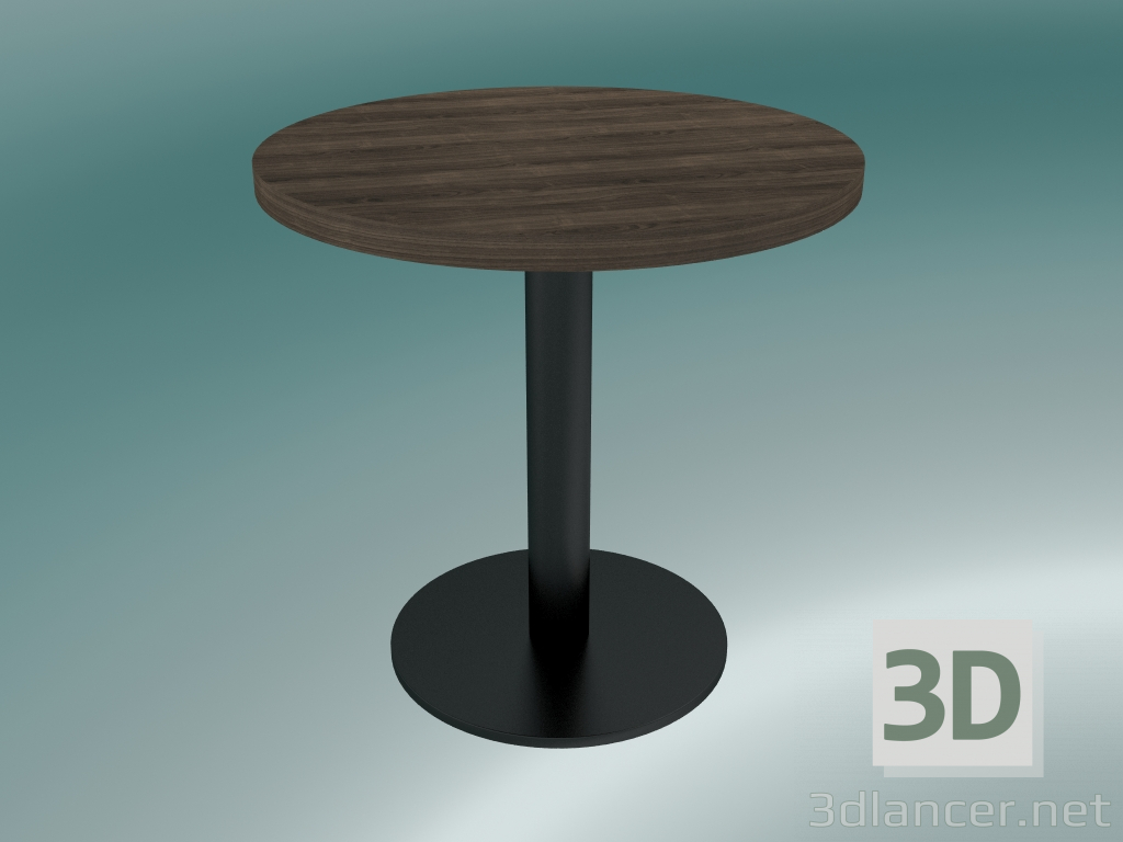 modello 3D Tavolino basso Nærvær (NA11, Ø42cm, H 42cm, rovere oliato fumé) - anteprima