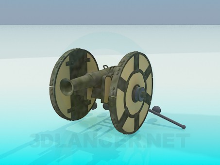 3D Modell Kanone - Vorschau