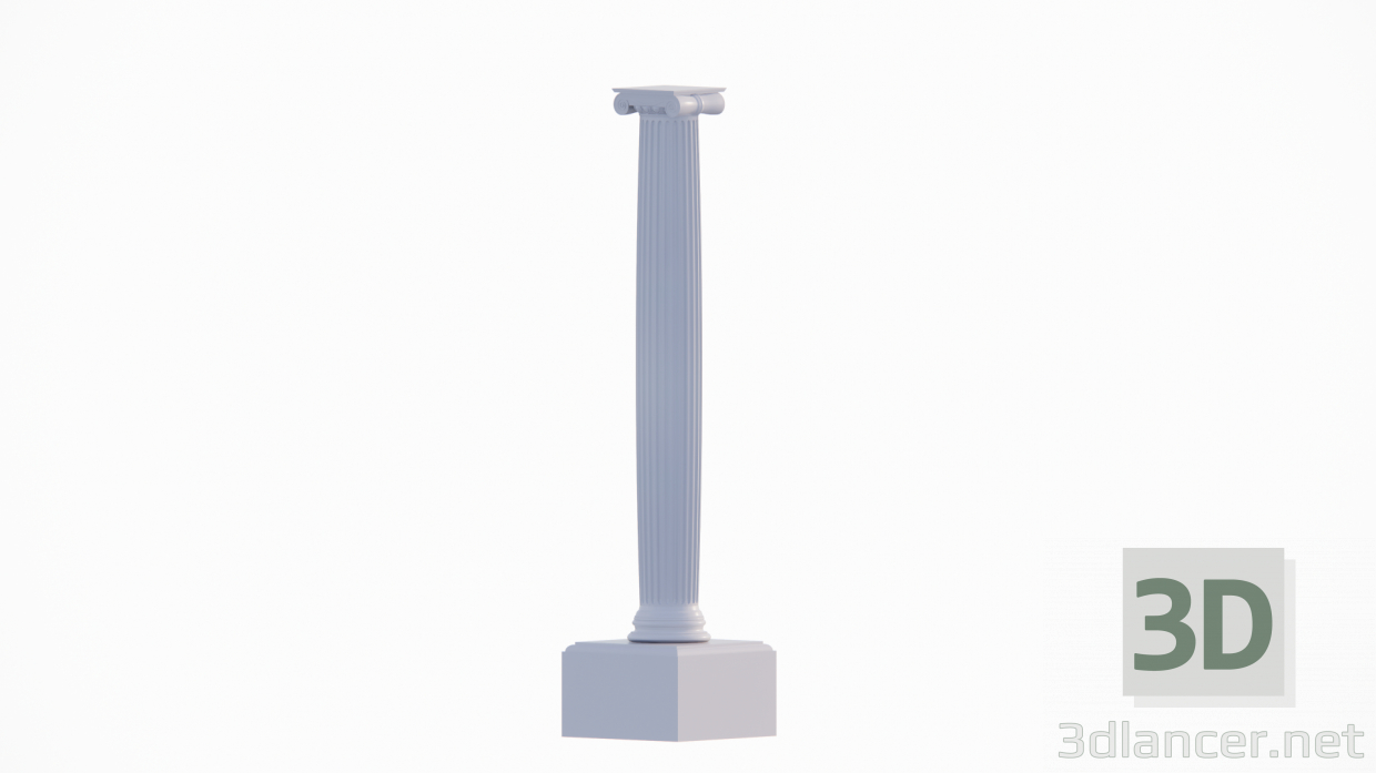 Columna 3D modelo Compro - render
