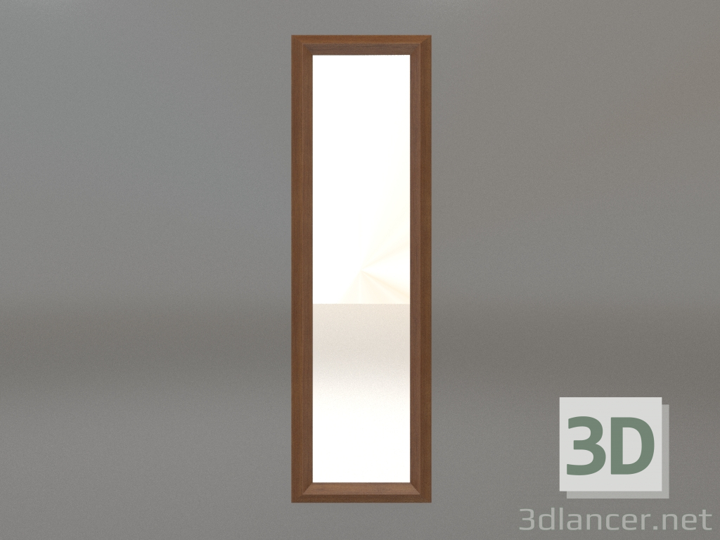 modèle 3D Miroir ZL 06 (450x1500, bois brun clair) - preview