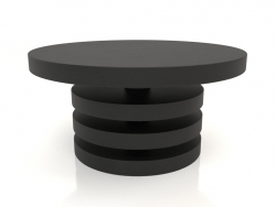 कॉफी टेबल जेटी 04 (डी = 700x350, लकड़ी का काला)
