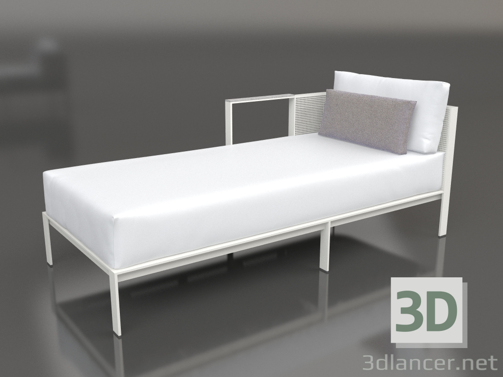 3d model Sofa module, section 2 left (Agate gray) - preview