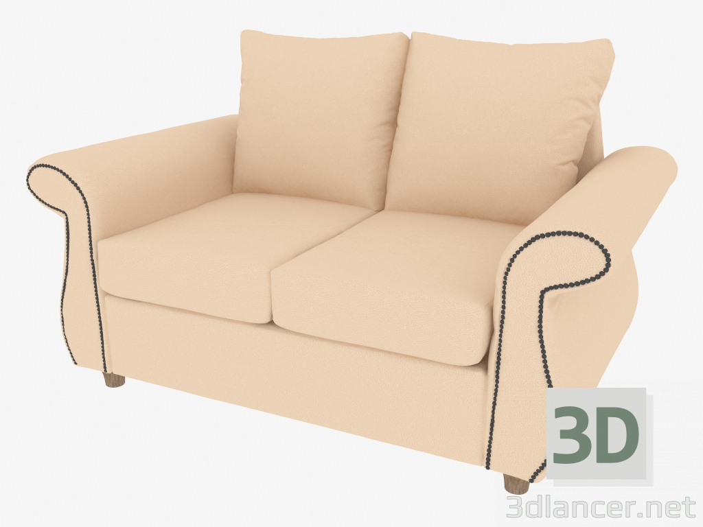 modello 3D Sofa 60 Chalet (doppia) - anteprima