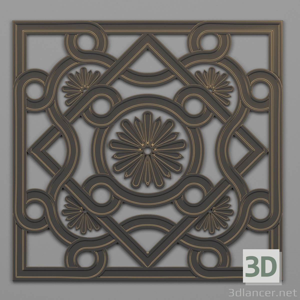 Decoración 43 3D modelo Compro - render
