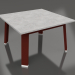 modello 3D Tavolino quadrato (rosso vino, DEKTON) - anteprima