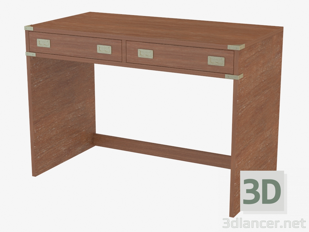 modèle 3D Bureau avec deux tiroirs - preview