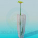 3D Modell Blume in vase - Vorschau