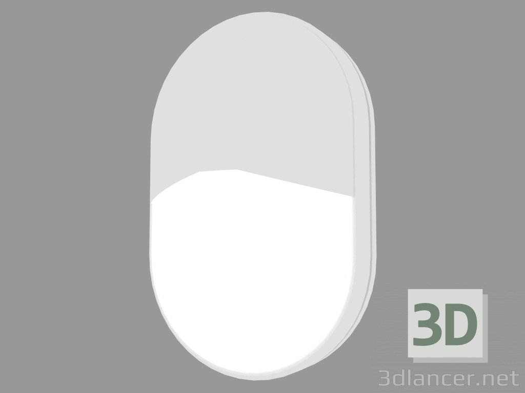 3D modeli Duvar lambası MEGAVEDO VISOR AŞAĞI İLE OVAL (S6789) - önizleme