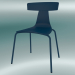 modèle 3D Chaise empilable Chaise en plastique REMO (1417-20, plastique vert bleu, vert bleu) - preview