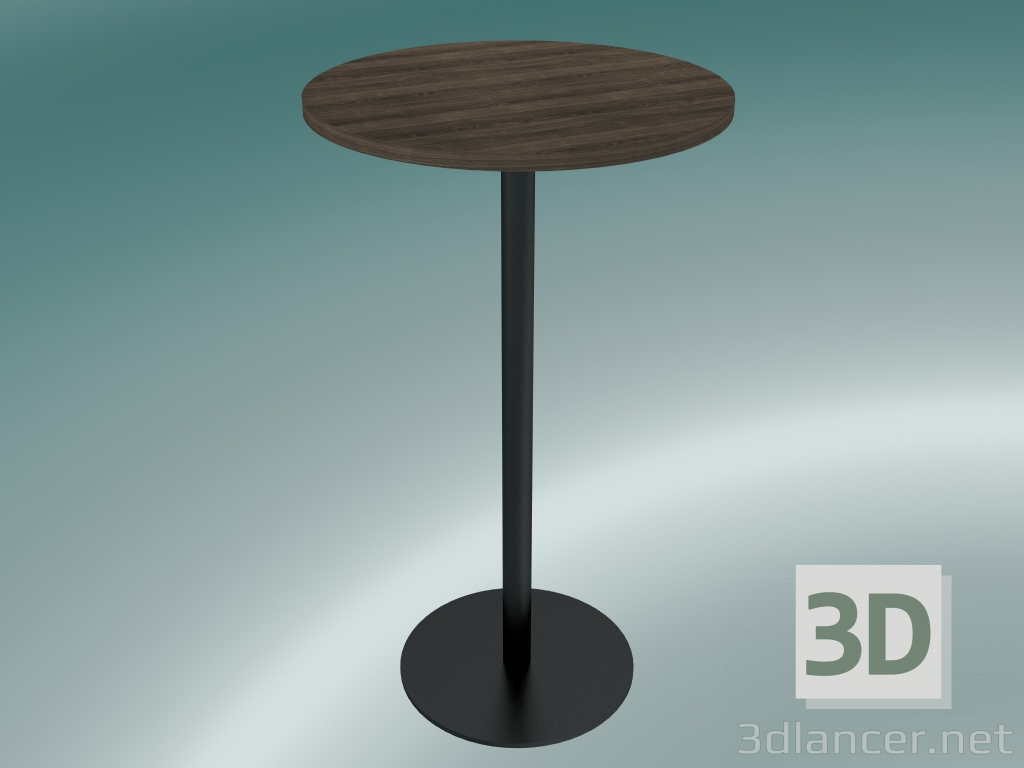 3d model Dining table Nærvær (NA12, H 102cm, Ø 60cm, Smoked oiled oak) - preview