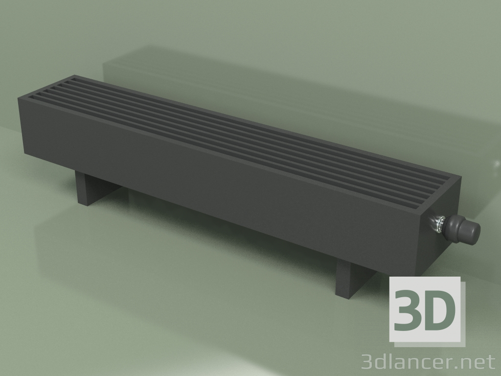 3D modeli Konvektör - Aura Basic (140x1000x186, RAL 9005) - önizleme