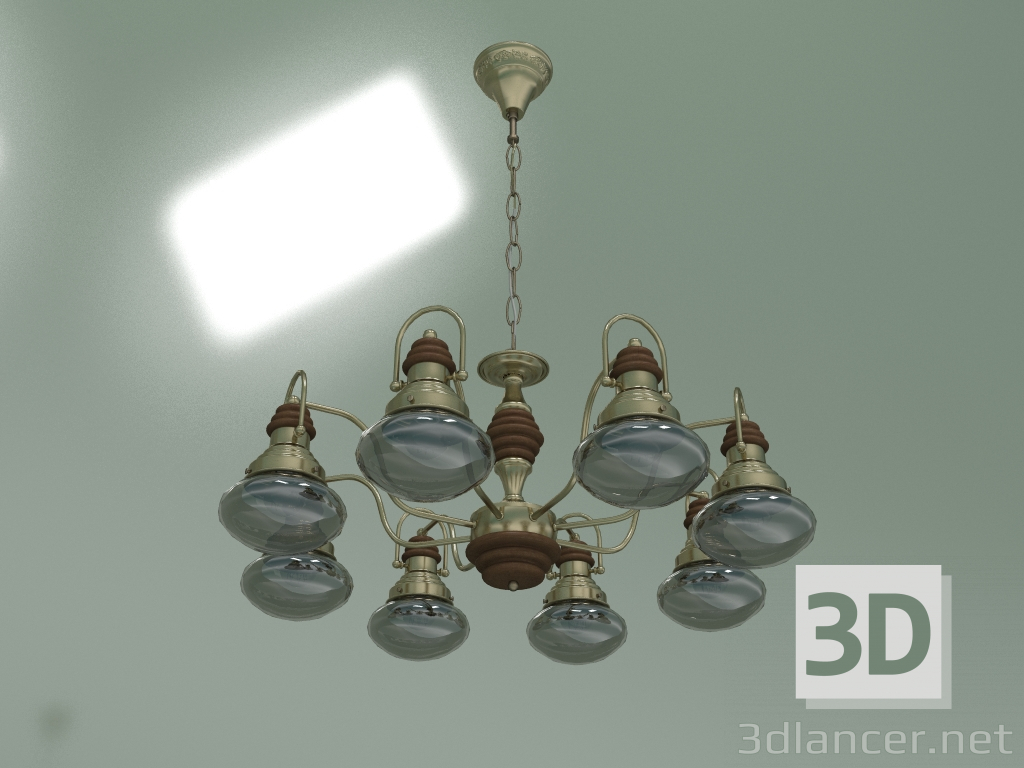 3d model Hanging chandelier 266-8 - preview