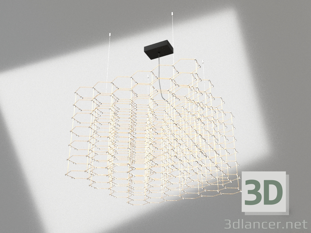 modello 3D Lampada a sospensione STOUN CUBO - anteprima