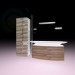 3d model Un conjunto de muebles para el baño, Jacob Delafon 5 PRESQU'ILE - vista previa