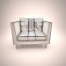 3d Кресло для гостиной модель купить - ракурс