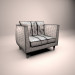 3d Кресло для гостиной модель купить - ракурс