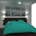 3d модель Простая спальня – превью