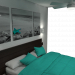 3D modeli Basit yatak odası - önizleme