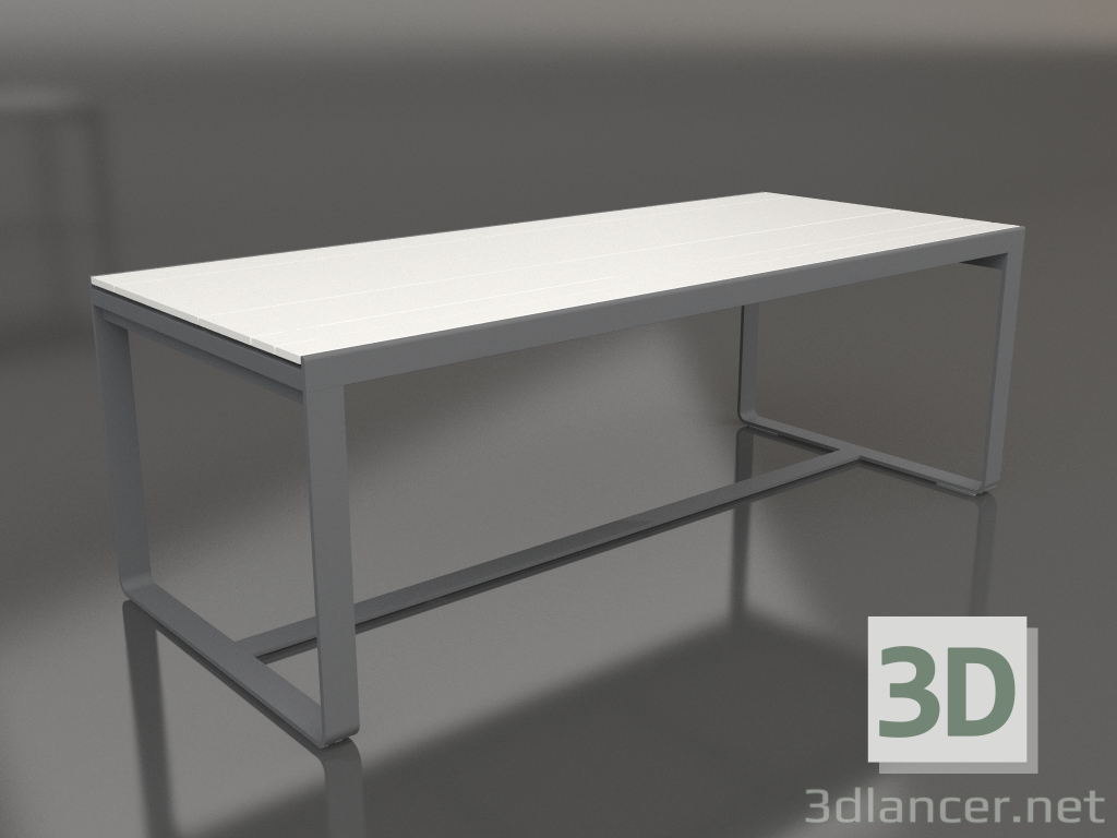 Modelo 3d Mesa de jantar 210 (DEKTON Zenith, Antracite) - preview