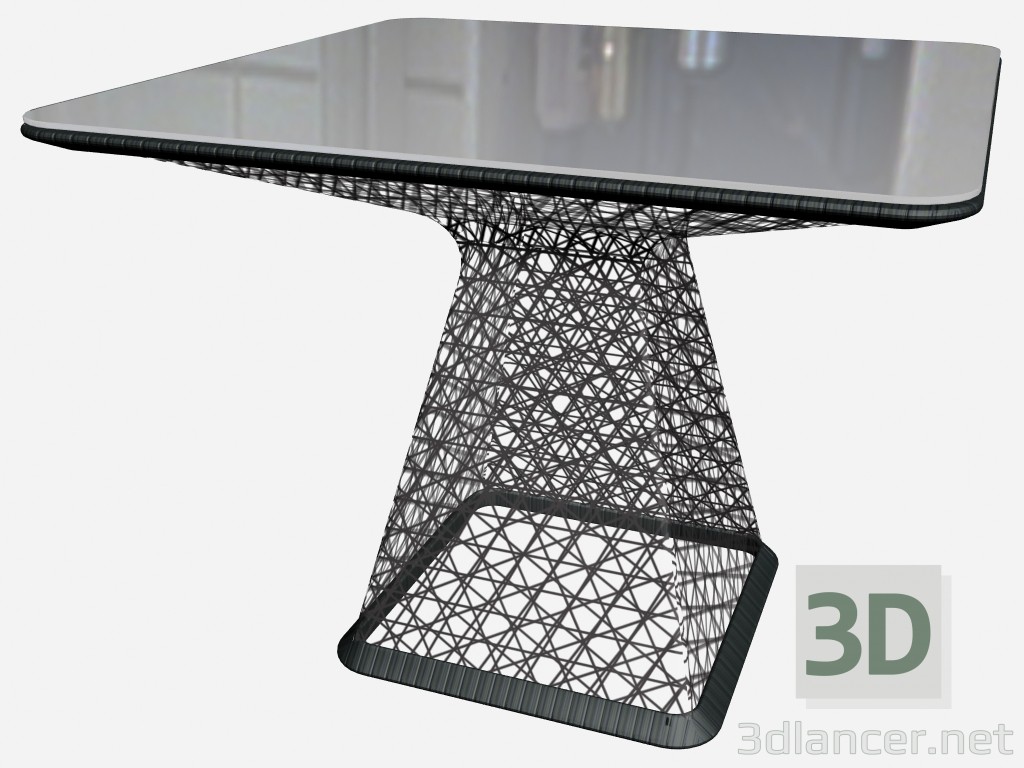 modello 3D Sala da pranzo tavolo Base 90 x 90 65730 5801 - anteprima